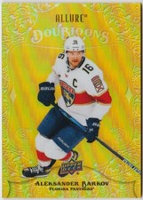 ALEKSANDER BARKOV 2022-23 UD ALLURE GOLD DOUBLOONS SSP CARD # DB-99 CASE HIT