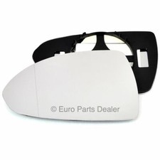 Passenger side Clip Wide Angle wing mirror glass for Vauxhall CORSA D 06-14