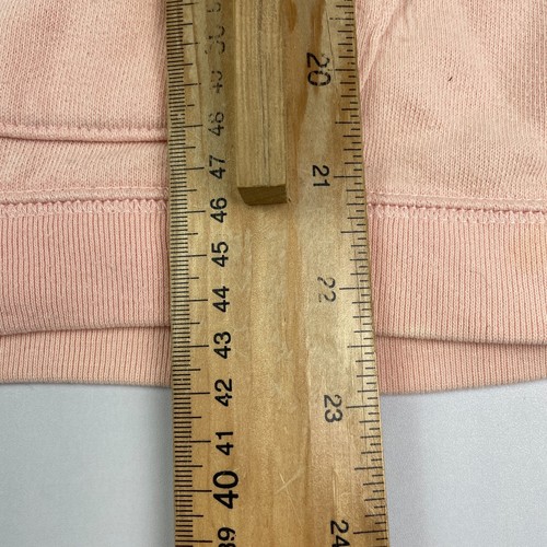 GAP Hoodie Small Pink Womens Hooded Jumper Sweatshirt Pockets Spellout Big Logo - Picture 7 of 17