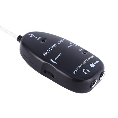 Guitar To USB Interface Cable Link Audio For PC Recording Adapter Kit