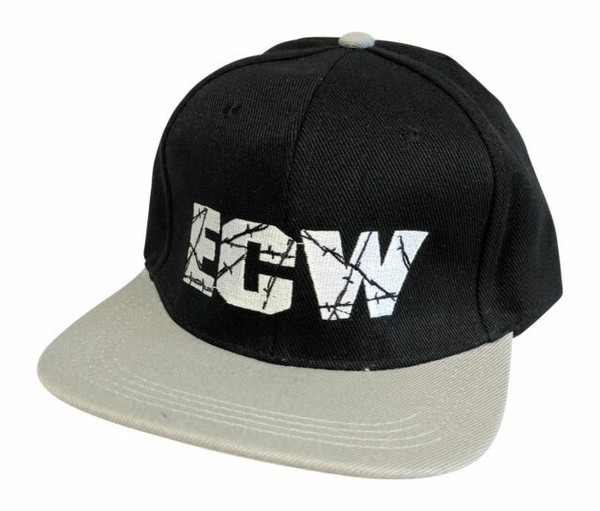 ECW Extreme Championship Wrestling Black POLYSNAP Baseball Cap Hat for