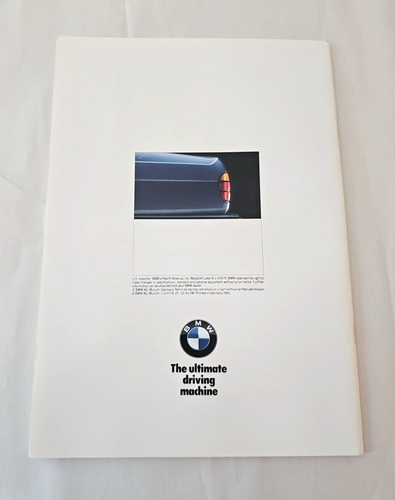 1991 BMW 7er E32 Verkaufsbroschüre 735i 735iL US Detailkatalog 735 - Bild 4 von 4