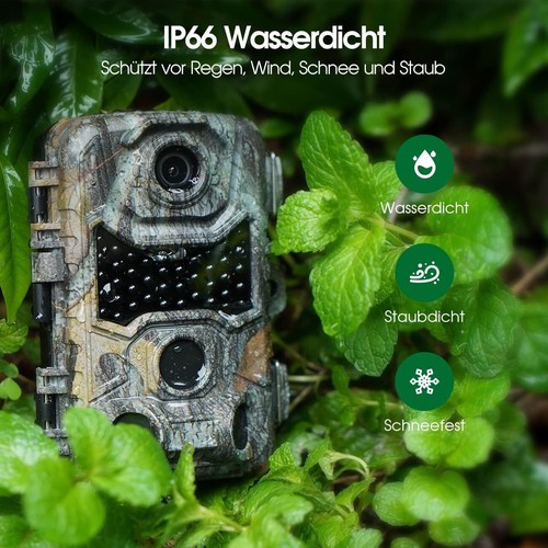 WLAN Wildkamera 4K 32MP 32GB 940nm microSD Nachtsicht Spielkamera Wildtierkamera - Bild 7 von 9