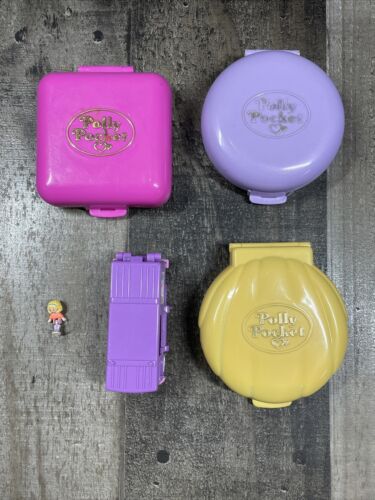 Lote De Colección Polly Pocket Juegos Zoo Establo Sobre la marcha Polly's Plano Boda LEER - Imagen 2 de 17