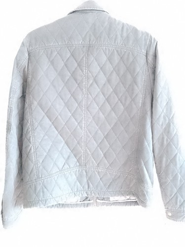 ASOS Mens Distressed Khaki Green Quilted/Lined Jacket Size L 40-42"Chest - Picture 6 of 6
