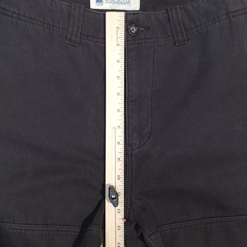 WindRiver Trousers Mens 40x30 Brown Canvas Cargo Pants Fleece Lined Utility Warm - Picture 13 of 18
