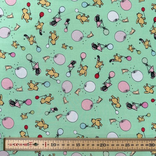 100% Cotton WINNIE THE POOH in 6 Different Colours 114cm Wide - Picture 15 of 21