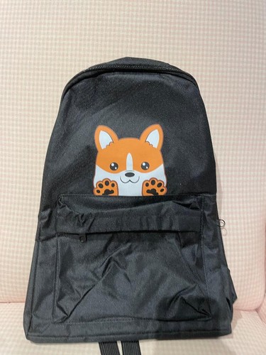 Student Welsh Corgi Peek a Boo schwarzer Rucksack SCHNELLER KOSTENLOSER VERSAND NEU IM KARTON - Bild 3 von 6