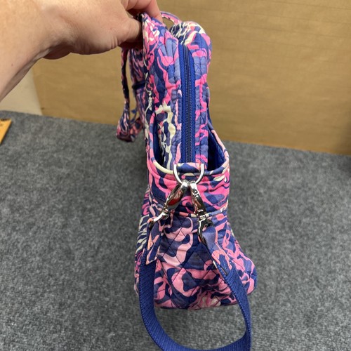 Vera Bradley Wickeltasche Damen gesteppt Reißverschluss lila rosa geblümt - Bild 9 von 19