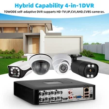 KERUI 5MP 2MP 8CHSecurity CCTV DVR Recorder Surveillance Camera System Kit NEW