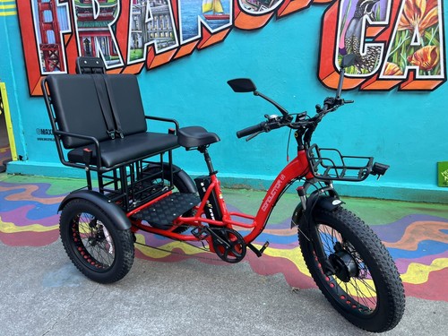 Slightly used "CONDUCTOR 4-2 E-Trike – Low Miles, Seats 3, and Ready to Ride!