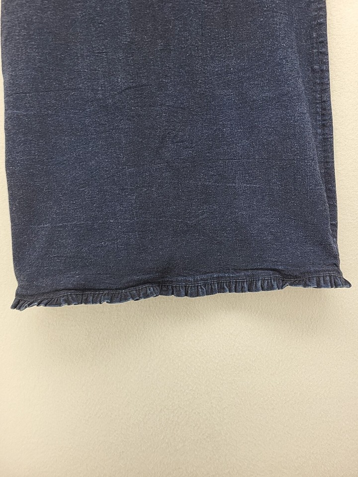 Gap Womens Skirt 12 Blue Denim Stretch Pencil ALine Casual Boho Casual