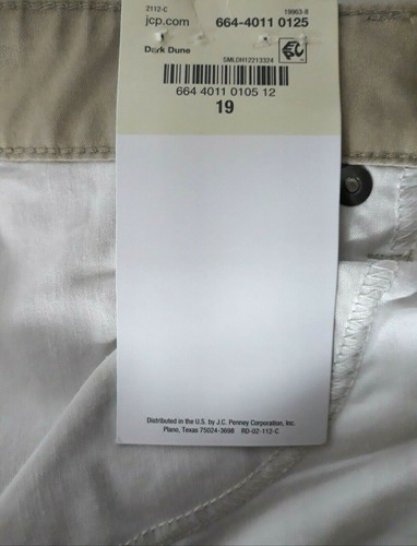 Pantalones Arizona ajustados ajustados ajustados piernas junior niñas talla 19 W40" caqui nuevos con etiquetas - Imagen 9 de 9