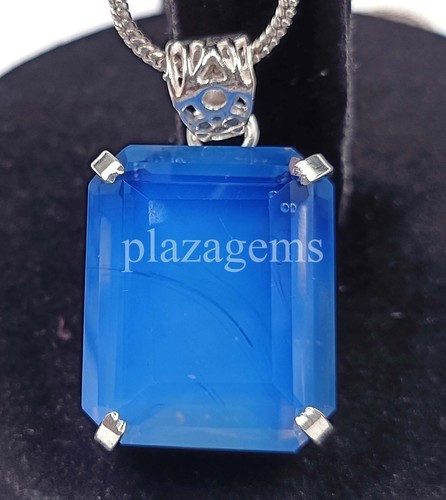 64.75 Ct Emerald Cut Blue Color Natural Opal Certified Loose Gemstone 5ARC - Picture 3 of 7