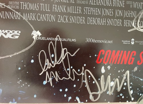 300 Rise of An Empire Cast Signed 27x40 Poster PSA/DNA Zack Snyder Frank Miller - Picture 8 of 12