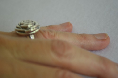 Sterling Silver Size 7 Electorform 22mm Flower Ring Hallmarked .925 - Picture 7 of 8