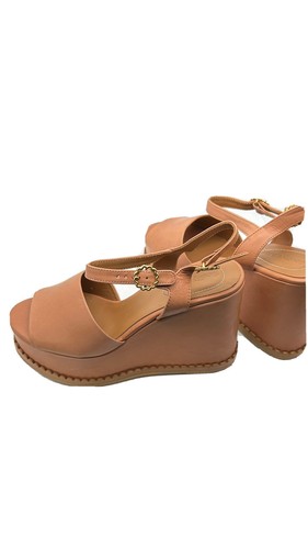 Chloe’ ,size 7,Buckled wedge sandals marca color natural - Picture 2 of 10