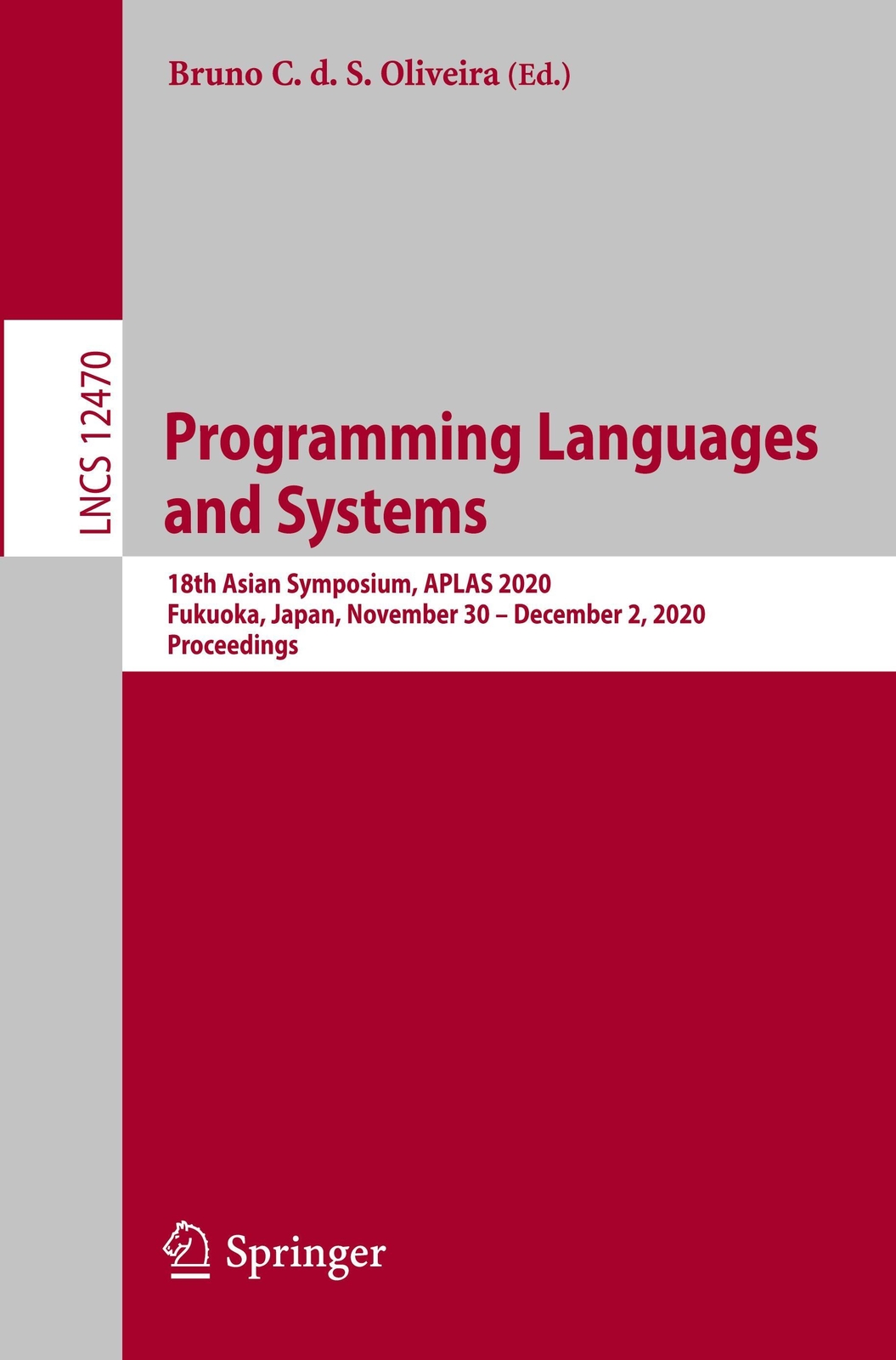 Thumbnail - Programming Languages And Systems | Bruno C. D. S. Oliveira |