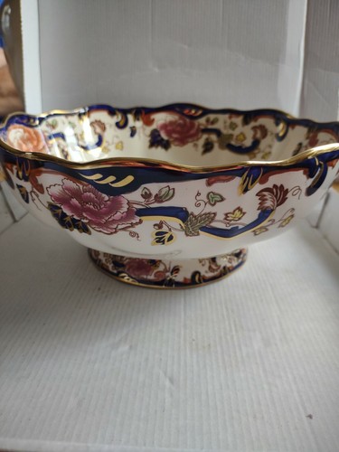 Tazón grande de mano Masons Ironstone azul mandalay B95 - Imagen 1 de 4