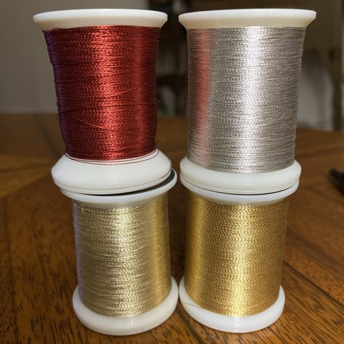 4 Spools SUPERIOR THREADS ASSORTED METALLICS COLORS LOT - Picture 4 of 4