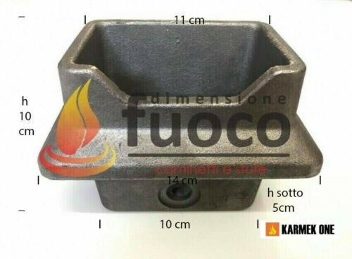 BRACIERE IN GHISA PER STUFE PELLET  KARMEK ONE - VALENCIA VIGO VENEZIA - 111-02 - Afbeelding 1 van 3