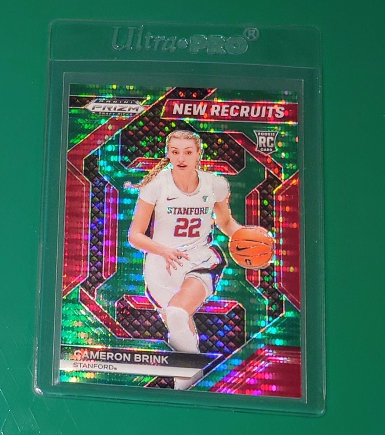 2024 Panini Prizm Draft Picks- Cameron Brink (RC) 06/25- Green Pulsar Prizm #5