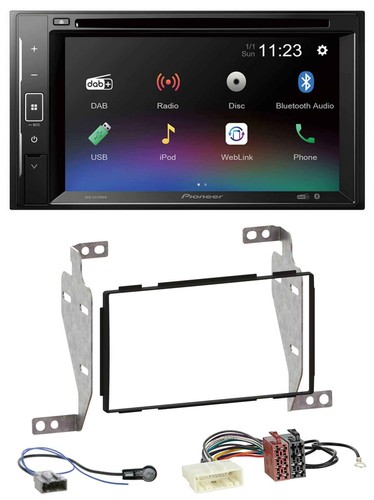 Pioneer Bluetooth MP3 USB 2DIN DAB DVD Autoradio für Nissan Juke (2010-2014)