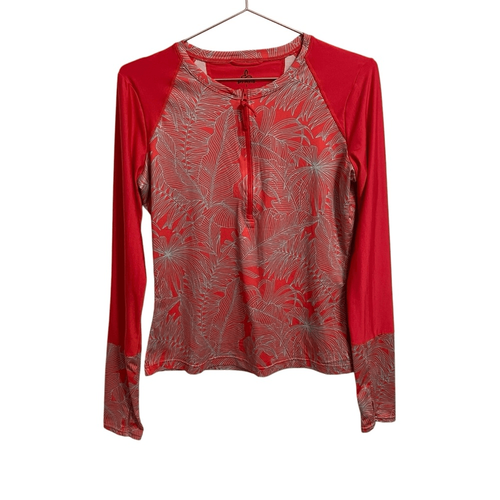 Prana Edge Wave Sun Shirt Langarm UPF 50+ schnelltrocknend 1/4 Zip Größe S - Bild 1 von 8