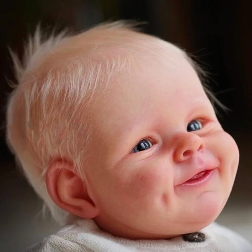 21" Shaya Reborn Baby Doll Kit Smile Baby Lifelike Soft Touch Handmade Bebe Gift - Picture 3 of 7