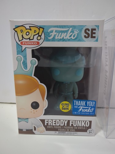 Funko Pop! Freddy Funko #SE Glow in the Dark Thank You From Funko 2017 Exclusive - Picture 2 of 9