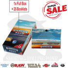 Elements 1 1/4 Blue Ultra thin Rolling paper Magnetic Cartine Total 1250 sheets