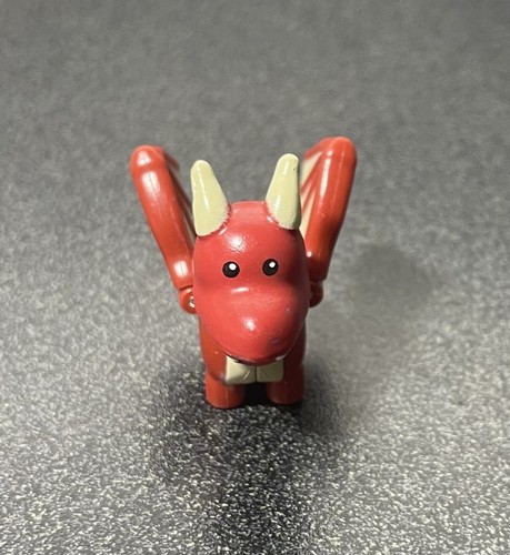 Miniature poseable red dragon mythical creature toy figure (Roblox?)