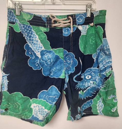 Mens POLO Ralph Lauren Swim Trunks Rope Belt Multi-color  Size 30 - Picture 1 of 6