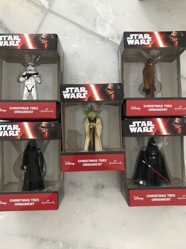 5 Hallmark Christmas Ornament Star Wars Disney 5 Hallmark Christmas Ornament Star Wars Disney