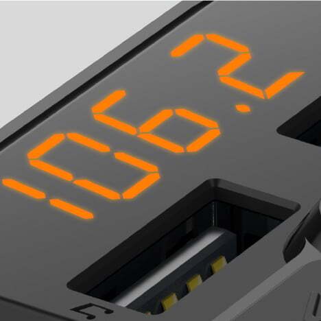 Laser Bluetooth Car FM Transmitter: Hands-Free, QC 3.0 Charging - Picture 6 of 9