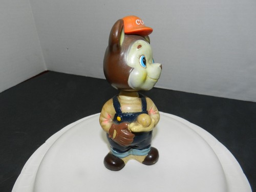Rare Chicago Cubs Wind-up Bobblehead Nodder Bear 1950's Alps Toy Works No Box - Picture 3 of 9
