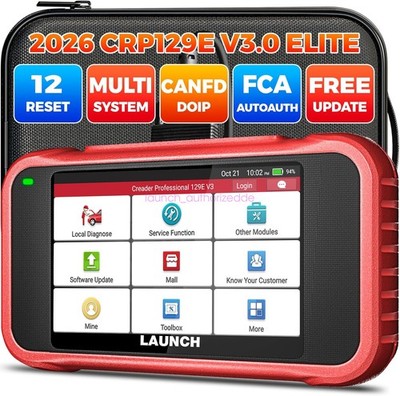 2026 Launch CRP129E V3.0 Elite KFZ Diagnosegerät Auto OBD2 Scanner TPMS EPB SAS