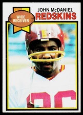 John McDaniel, 1979 Topps, #91, Washington Redskins,