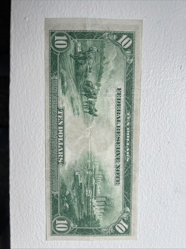 1914 $10 Chicago Federal Reserve Note - Picture 2 of 9