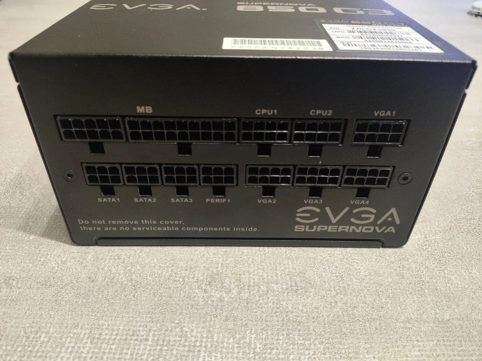 PSU EVGA SuperNOVA 850 G3, 80 Plus Gold 850W, Modulare - Immagine 3 di 4