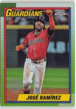 2025 Topps Chrome 1990 Topps Baseball #90CB-5 Jose Ramirez