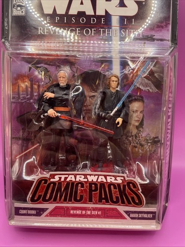 Paquetes de cómics Hasbro 2008 Star Wars #1 Count Dooku y Anakin Skywalker nuevos #68 - Imagen 2 de 5