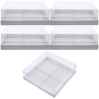  5pcs Cupcake Boxen Donut Container Clear Bakery Boxes für Cupcakes Muffins