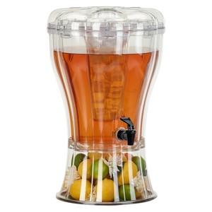 Buddeez Unbreakable 3 1/2 Gallon Beverage Dispenser With Removable Ice Cone