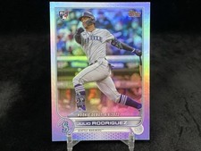 JULIO RODRIGUEZ 2022 TOPPS UPDATE SERIES #US97 ROOKIE DEBUT RAINBOW FOIL SEATTLE