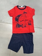 Jungen Shorty / kurzer Schlafanzug , Rot-blau v. Sanetta  Gr.98