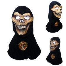 vtg 2004 Mario Chiodo Studio Mask Grim Reaper Warlord Skull Demon Hood Halloween