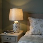 43CM Ceramic Table Lamp with Shade - Traditional Design for Living Room/Bedroom