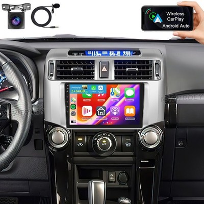 2+64GB Android 15 For 2010-2019 Toyota 4Runner Carplay Radio GPS Navi BT +Camera