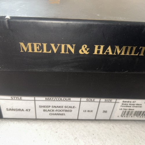 Mules Melvin And Hamilton Sandra 47 de cuero negro UK3 EU36. - Imagen 9 de 9